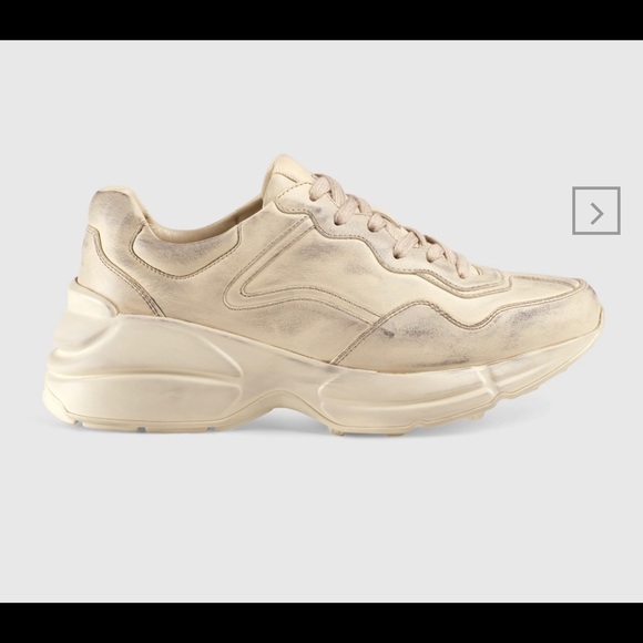 Gucci Rhyton Leather Sneaker Size 36 - Picture 4 of 4